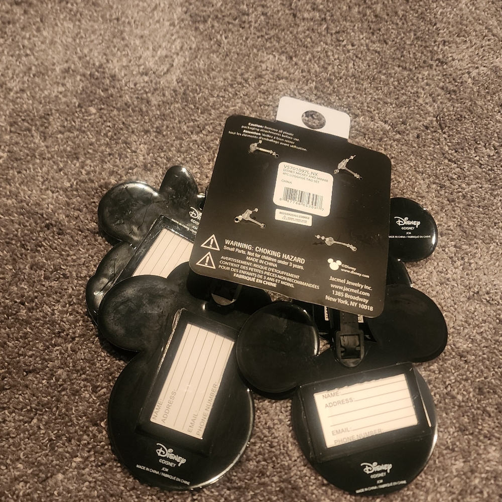 Disney Mickey Mouse luggage tags - Picture 2 of 2